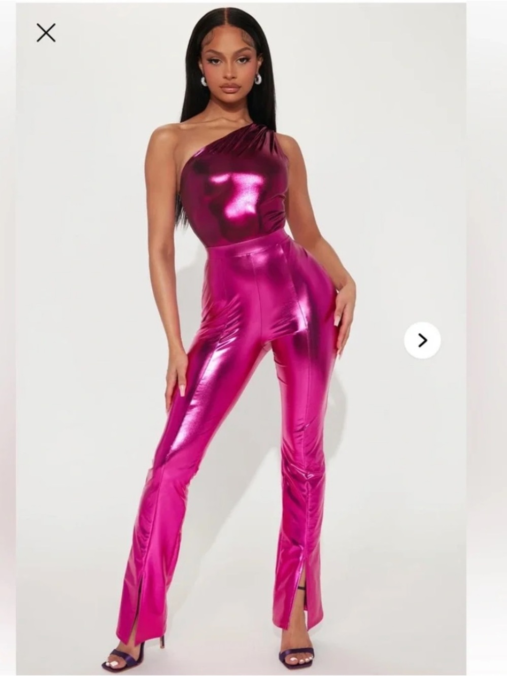 Your Wildest Dreams Metallic Flare Pant -